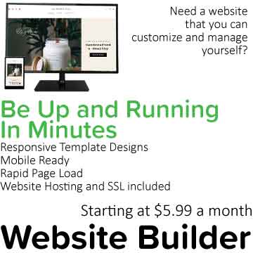 Need a website that you can customize and manage yourself? Website Builder at Digital Media Vermont is easy to use with plans priced as low as $5.99 a month. Begin customizing your template and be up and running in minutes,