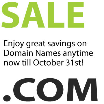 Enjoy great savings on domain names, including .com, .org, .net and domain names representing countries around the world! .mx, .ca, .fr, .de and more!!